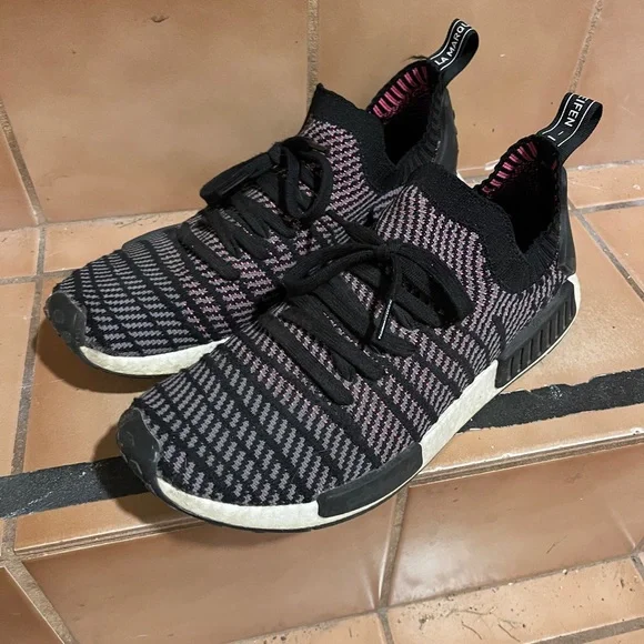 adidas gazelle silver green womens adidas NMD R1 STLT PK / Core Black main image 1